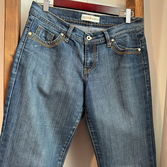 Dolce & Gabbana Blue Flare Jeans - Picture 2 of 6
